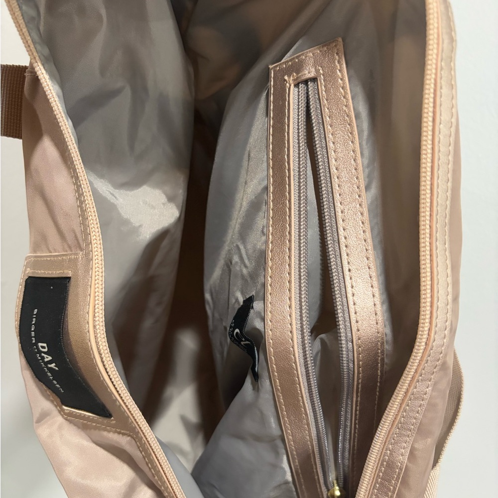 DAY Birger et Mikkelsen Nylon Tote Bag Beige Lightweight Shoulder Travel Bag - Picture 4 of 5